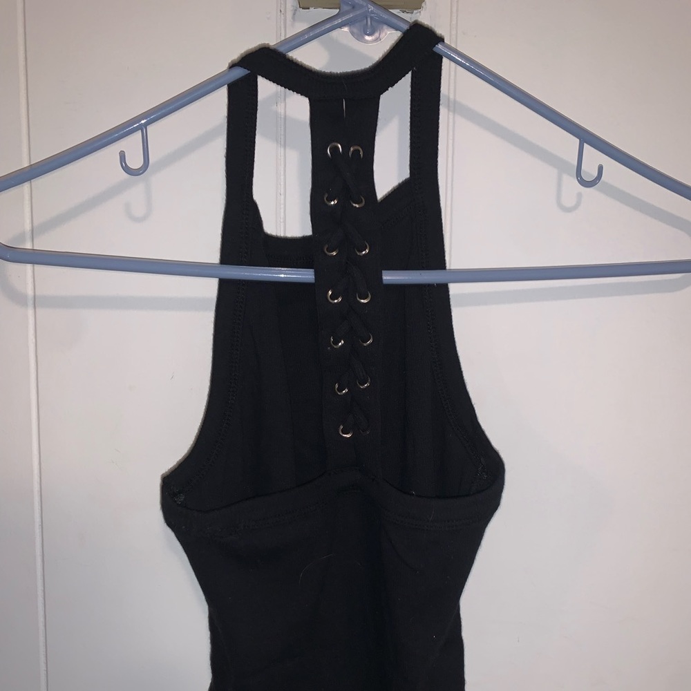 Black braided bodysuit